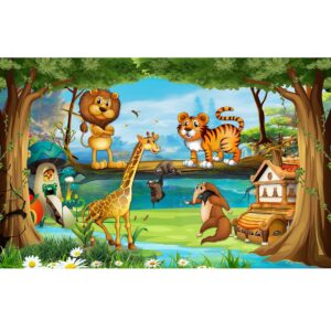 دیوارپوش مدل جنگل 1