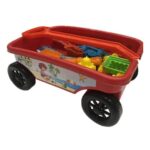 گاری ساحل با لوازم شن بازی